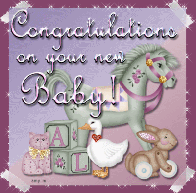 Congratulations with toys