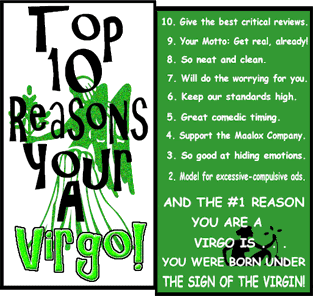 10 Reason -Virgo!