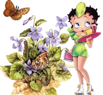 Betty Boop With Flowers