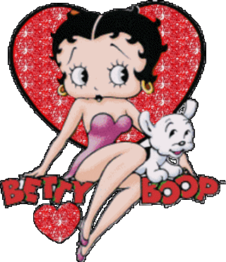 Betty Boop With Glitter Heart!