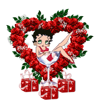 Betty Boop With Glitter Heart!