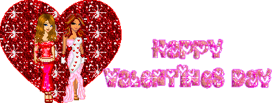 Glitter Girls Happy Valentine's Day Image