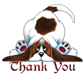 Graphic Dog Thank You
