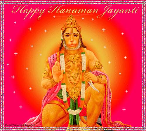 Glittering Image Of Hanuman Ji