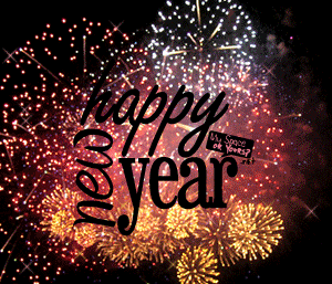 Happy New Year Gif For Whatsapp  Gold Glitter New Year Greeting Gif @