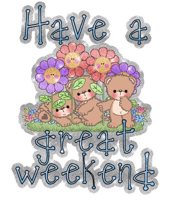 Great Weekend With Lil Teddies Glitter Graphic