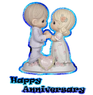 Happy Anniversary Couple Glitter
