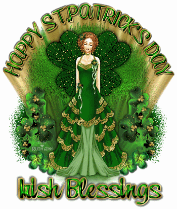 Happy St. Patrick’s Day Irish Blessings Glitter