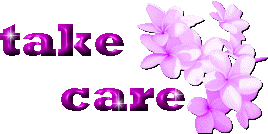Take Care Purple Glitter