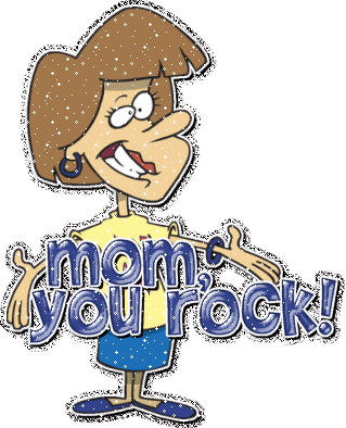 Mom You Rock Glitter